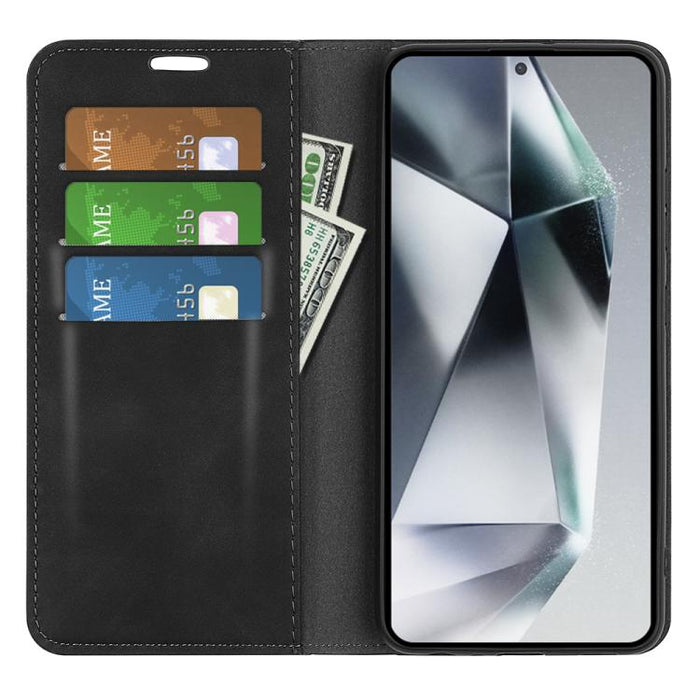 Retro-skin Magnetic Suction Leather Phone Case