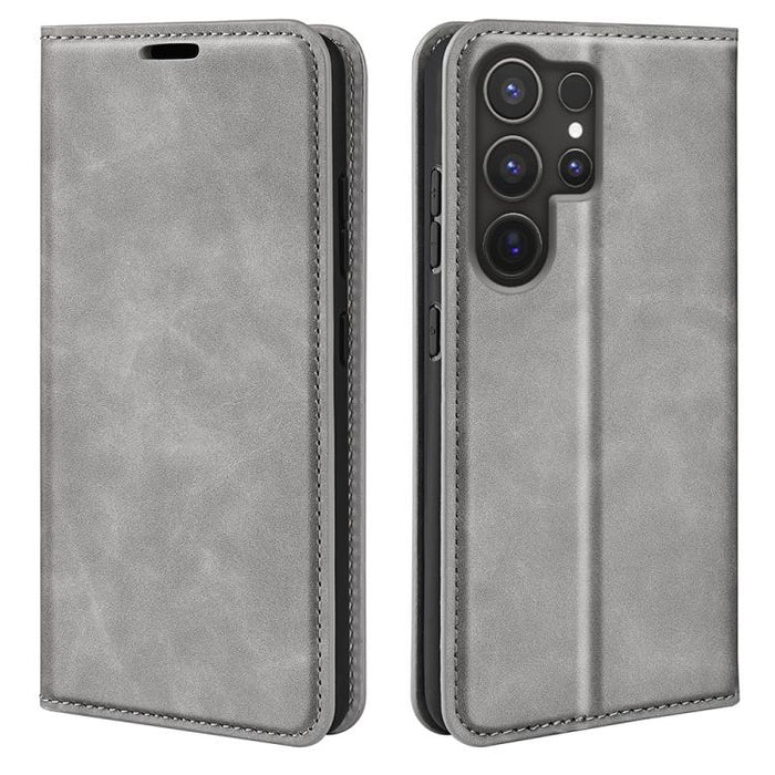 Retro-skin Magnetic Suction Leather Phone Case