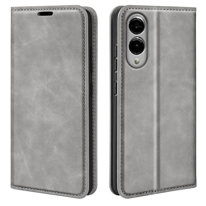 Retro-skin Magnetic Suction Leather Phone Case