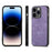 For iPhone 13 Vintage Leather PC Back Cover Phone Case(Purple)