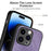 For iPhone 13 Vintage Leather PC Back Cover Phone Case(Purple)