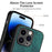 For iPhone 12 Vintage Leather PC Back Cover Phone Case(Green)