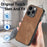 For iPhone 11 Vintage Leather PC Back Cover Phone Case(Brown)