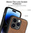 For iPhone 11 Vintage Leather PC Back Cover Phone Case(Brown)