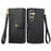 For Samsung Galaxy S24+ 5G Love Zipper Lanyard Leather Phone Case(Black)