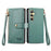 For Samsung Galaxy S24+ 5G Love Zipper Lanyard Leather Phone Case(Green)