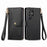 For Samsung Galaxy S24 Ultra 5G Love Zipper Lanyard Leather Phone Case(Black)