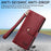 For Samsung Galaxy S24 Ultra 5G Love Zipper Lanyard Leather Phone Case(Brown)