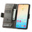 For Samsung Galaxy S24 5G CaseNeo Splicing Dual Magnetic Buckle Leather Phone Case(Gray)