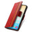 For Samsung Galaxy S24 5G CaseNeo Splicing Dual Magnetic Buckle Leather Phone Case(Red)