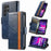 For Samsung Galaxy S24 Ultra 5G CaseNeo Splicing Dual Magnetic Buckle Leather Phone Case(Blue)