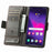 For Samsung Galaxy S24 Ultra 5G CaseNeo Splicing Dual Magnetic Buckle Leather Phone Case(Gray)