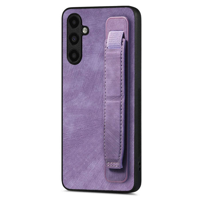 Retro Wristband Holder Leather Back Phone Case, For Samsung Galaxy S24 Ultra 5G, For Samsung Galaxy A54 5G, For Samsung Galaxy A04e, For Samsung Galaxy S23 Ultra 5G, For Samsung Galaxy S23 5G, For Samsung Galaxy A04s, For Samsung Galaxy A23������������...