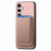 For Samsung Galaxy S24 Ultra 5G Retro Magsafe Card Bag PU Back Cover Phone Case(Pink)