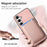 For Samsung Galaxy S24 Ultra 5G Retro Magsafe Card Bag PU Back Cover Phone Case(Pink)