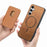 For Samsung Galaxy S24 Ultra 5G Retro Magsafe Card Bag PU Back Cover Phone Case(Brown)