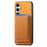 For Samsung Galaxy S24 Ultra 5G Retro Magsafe Card Bag PU Back Cover Phone Case(Yellow)
