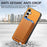 For Samsung Galaxy S24 Ultra 5G Retro Magsafe Card Bag PU Back Cover Phone Case(Yellow)