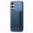 For Samsung Galaxy S24 Ultra 5G Retro Magsafe Card Bag PU Back Cover Phone Case(Blue)