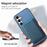 For Samsung Galaxy S24 Ultra 5G Retro Magsafe Card Bag PU Back Cover Phone Case(Blue)