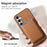 For Samsung Galaxy S24+ 5G Retro Magsafe Card Bag PU Back Cover Phone Case(Brown)