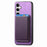 For Samsung Galaxy S24 5G Retro Magsafe Card Bag PU Back Cover Phone Case(Purple)