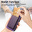 For Samsung Galaxy S24 5G Retro Magsafe Card Bag PU Back Cover Phone Case(Purple)