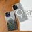 For iPhone 16e Gradient Glitter Starry MagSafe Phone Case(Gradient Green)