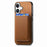 For iPhone 17 Retro Magsafe Card Bag PU Back Cover Phone Case(Brown)