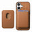 For iPhone 17 Retro Magsafe Card Bag PU Back Cover Phone Case(Brown)