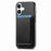 For iPhone 17 Retro Magsafe Card Bag PU Back Cover Phone Case(Black)