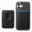 For iPhone 17 Retro Magsafe Card Bag PU Back Cover Phone Case(Black)