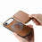 For iPhone Air Retro Magsafe Card Bag PU Back Cover Phone Case(Brown)