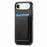 For iPhone Air Retro Magsafe Card Bag PU Back Cover Phone Case(Black)