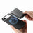 For iPhone Air Retro Magsafe Card Bag PU Back Cover Phone Case(Black)