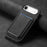 For iPhone Air Retro Magsafe Card Bag PU Back Cover Phone Case(Black)