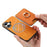 For iPhone 17 Retro Cross Leather Card Bag MagSafe Phone Case(Yellow)