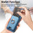 For iPhone 17 Retro Cross Leather Card Bag MagSafe Phone Case(Blue)