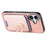 For iPhone 17 Retro Cross Leather Card Bag MagSafe Phone Case(Pink)