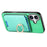 For iPhone 17 Retro Cross Leather Card Bag MagSafe Phone Case(Green)