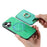 For iPhone 17 Retro Cross Leather Card Bag MagSafe Phone Case(Green)