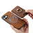 For iPhone 17 Retro Cross Leather Card Bag MagSafe Phone Case(Brown)
