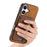 For iPhone 17 Retro Cross Leather Card Bag MagSafe Phone Case(Brown)