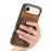 For iPhone Air Retro Cross Leather Card Bag MagSafe Phone Case(Brown)