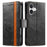 For iPhone 17 CaseNeo Splicing Dual Magnetic Buckle Leather Phone Case(Black)