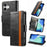 For iPhone 17 CaseNeo Splicing Dual Magnetic Buckle Leather Phone Case(Black)