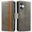For iPhone 17 CaseNeo Splicing Dual Magnetic Buckle Leather Phone Case(Gray)