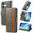 For iPhone 17 CaseNeo Splicing Dual Magnetic Buckle Leather Phone Case(Gray)