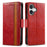 For iPhone 17 CaseNeo Splicing Dual Magnetic Buckle Leather Phone Case(Red)