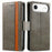 For iPhone Air CaseNeo Splicing Dual Magnetic Buckle Leather Phone Case(Gray)